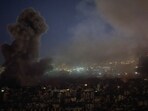 Smoke billows over Beirut's southern suburbs after an Israeli strike, amid the ongoing hostilities between Hezbollah and Israeli forces, as seen from Baabda, Lebanon November 16, 2024. 
