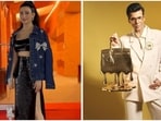 Shalini Passi and Karan Johar carried show-stealing bags to an art event. 