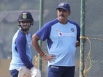 India's Rishabh Pant, left, stands with head coach Ravi Shastri India's Rishabh Pant, left, stands with head coach Ravi Shastri
