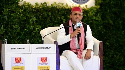 Samajwadi Party president Akhilesh Yadav at the Hindustan Times Leadership Summit 2024, in New Delhi on Saturday, November 16, 2024. (Ravi Kumar/Hindustan Times) Samajwadi Party president Akhilesh Yadav at the Hindustan Times Leadership Summit 2024, in New Delhi on Saturday, November 16, 2024. (Ravi Kumar/Hindustan Times)