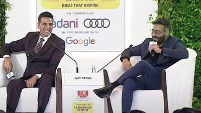 Akshay Kumar and Ajay Devgn at HT Leadership Summit 2024 Akshay Kumar and Ajay Devgn at HT Leadership Summit 2024