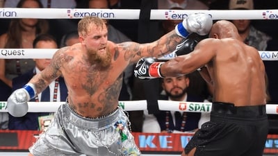 Jake Paul Paul started dominating Mike Tyson from the third round and took complete control of the fight and didn't allow the legendary boxer to get his rhythm back. (Getty Images via AFP) Jake Paul Paul started dominating Mike Tyson from the third round and took complete control of the fight and didn't allow the legendary boxer to get his rhythm back. (Getty Images via AFP)
