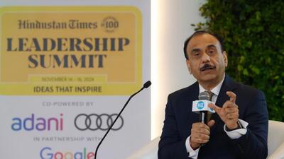 HTLS 2024: Dr Ash K Tewari said stress can form a network of interaction between cancer cells and nerves. (HT Photo/Deepak Gupta) HTLS 2024: Dr Ash K Tewari said stress can form a network of interaction between cancer cells and nerves. (HT Photo/Deepak Gupta)
