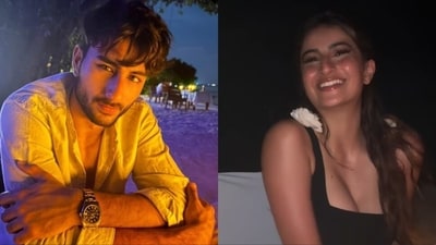 Ibrahim Ali Khan and Palak Tiwari shared pictures on Instagram from Maldives. Ibrahim Ali Khan and Palak Tiwari shared pictures on Instagram from Maldives.