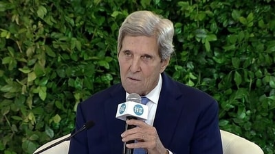 Ex-US Secretary of State John Kerry at Hindustan Times Leadership Summit. Ex-US Secretary of State John Kerry at Hindustan Times Leadership Summit.