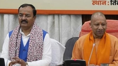 A file photo of UP chief minister Yogi Adityanath with his deputy Keshav Prasad Maurya. (Deepak Gupta/HT File) A file photo of UP chief minister Yogi Adityanath with his deputy Keshav Prasad Maurya. (Deepak Gupta/HT File)