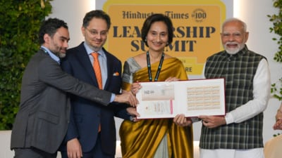 Modi hailed HT, which was inaugurated by Mahatma Gandhi on September 15, 1924. (HT PHOTO ) Modi hailed HT, which was inaugurated by Mahatma Gandhi on September 15, 1924. (HT PHOTO )