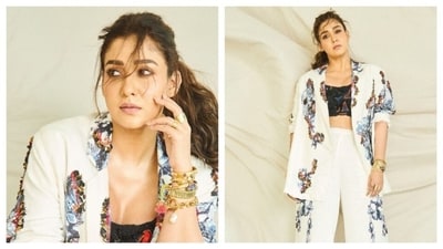 Nayanthara rocks a boho-printed suit. (Instagram) Nayanthara rocks a boho-printed suit. (Instagram)