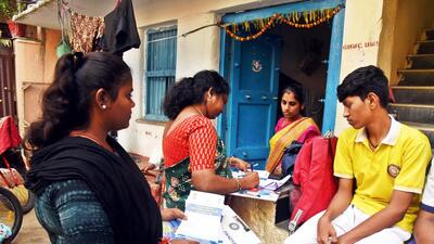 Out of 11,614,349 houses marked for conducting the survey, as many as 5,124,542 houses were covered till November 15, which is 44.1% of the target. (PTI) Out of 11,614,349 houses marked for conducting the survey, as many as 5,124,542 houses were covered till November 15, which is 44.1% of the target. (PTI)