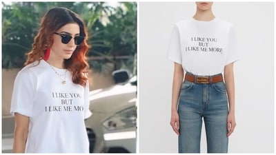 Samantha Ruth Prabhu wore a white slogan tee and denim jeans at the airport. Samantha Ruth Prabhu wore a white slogan tee and denim jeans at the airport.