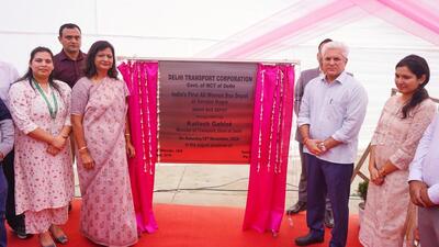 The depot will now be called “Sakhi depot” and has a total workforce of 223 women, comprising 89 drivers and 134 conductors. (HT Photo) The depot will now be called “Sakhi depot” and has a total workforce of 223 women, comprising 89 drivers and 134 conductors. (HT Photo)