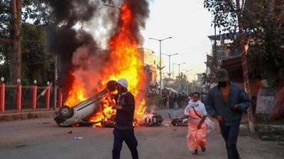 The protestors stormed the residences of ministers and MLAs and blocked roads in Imphal. (AFP)