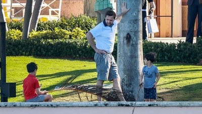 U.S. Vice President-elect JD Vance spends time with his children at President-elect Donald Trump's Mar-a-Lago resort on November 15, 2024 in Palm Beach, Florida. (Getty Images via AFP) U.S. Vice President-elect JD Vance spends time with his children at President-elect Donald Trump's Mar-a-Lago resort on November 15, 2024 in Palm Beach, Florida. (Getty Images via AFP)