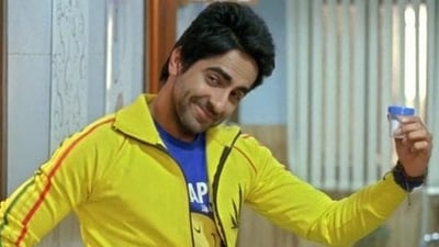 Ayushmann Khurrana in a still from Vicky Donor. Ayushmann Khurrana in a still from Vicky Donor.