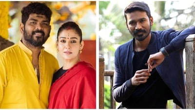 Nayanthara's husband Vignesh Shivan shared an old clip of Dhanush in which he made the statement, 'Spread love.' Nayanthara's husband Vignesh Shivan shared an old clip of Dhanush in which he made the statement, 'Spread love.'