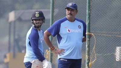 India's Rishabh Pant, left, stands with head coach Ravi Shastri (AP) India's Rishabh Pant, left, stands with head coach Ravi Shastri (AP)