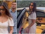 Suhana Khan dazzles in a white dress. Suhana Khan dazzles in a white dress.