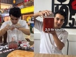 A YouTuber collected 2.5 litres of ketchup from fast-food spots in Pune, going viral online.






