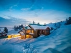 Gulmarg in Kashmir becomes a wonderland. Gulmarg in Kashmir becomes a wonderland.