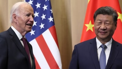President Joe Biden and Chinese President Xi Jinping before a bilateral meeting, Saturday, (AP) President Joe Biden and Chinese President Xi Jinping before a bilateral meeting, Saturday, (AP)