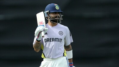 Virat Kohli during India's simulation match at the WACA Stadium in Perth. (AFP) Virat Kohli during India's simulation match at the WACA Stadium in Perth. (AFP)