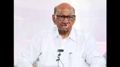 During his 23-minute address, Pawar warned all party legislators who left him and joined the NCP Ajit Pawar faction that they could not mess with him. (HT PHOTO) During his 23-minute address, Pawar warned all party legislators who left him and joined the NCP Ajit Pawar faction that they could not mess with him. (HT PHOTO)