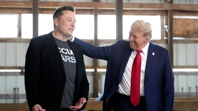 FILE - Tesla and SpaceX CEO Elon Musk, left, and President-elect Donald Trump attend a campaign event at the Butler Farm Show on Oct. 5, 2024, in Butler, Pa. (AP Photo/Alex Brandon, File) (AP) FILE - Tesla and SpaceX CEO Elon Musk, left, and President-elect Donald Trump attend a campaign event at the Butler Farm Show on Oct. 5, 2024, in Butler, Pa. (AP Photo/Alex Brandon, File) (AP)