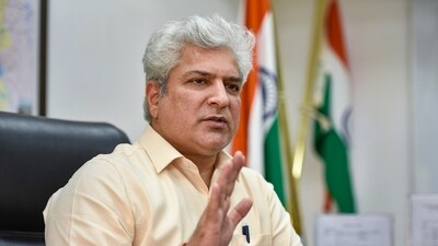 A file photo of former Delhi minister Kailash Gahlot, who quit the Aam Aadmi Party on Sunday. (PTI) A file photo of former Delhi minister Kailash Gahlot, who quit the Aam Aadmi Party on Sunday. (PTI)