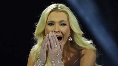 The raw, emotional reaction overwhelmed the winner, reminding her of the journey that led her to become the winner of the 73rd Miss Universe Beauty Pageant. (AP) The raw, emotional reaction overwhelmed the winner, reminding her of the journey that led her to become the winner of the 73rd Miss Universe Beauty Pageant. (AP)