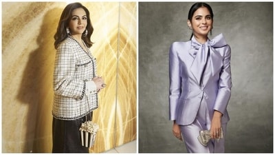 Nita Ambani and Isha Ambani's insanely expensive bags. Nita Ambani and Isha Ambani's insanely expensive bags.