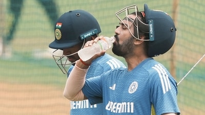 Mumbai: India's KL Rahul during a practice session ahead of their third Test cricket match against New Zealand at Wankhede Stadium (PTI)