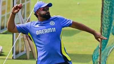 India's captain Rohit Sharma is likely to miss the first Test against Australia. (Hindustan Times)