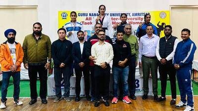 The championship was held from November 12 to 15 with 700 athletes from 130 universities participating at GNDU, Amritsar. (HT Photo)