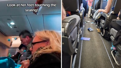 The plane had to make a U-turn and return to Europe after encountering severe turbulence over Greenland. (X/@Turbinetraveler) The plane had to make a U-turn and return to Europe after encountering severe turbulence over Greenland. (X/@Turbinetraveler)