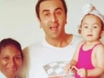Raha Kapoor posed with her father, Ranbir Kapoor, in an unseen picture. Raha Kapoor posed with her father, Ranbir Kapoor, in an unseen picture.