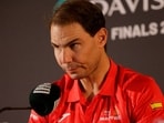 Spain's Rafael Nadal during a press conference