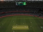 A general view of the sunset during the first day-night test match in Perth day one of the First Test match between Australia and New Zealand at Optus Stadium on December 12, 2019 in Perth A general view of the sunset during the first day-night test match in Perth day one of the First Test match between Australia and New Zealand at Optus Stadium on December 12, 2019 in Perth