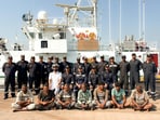 ICG ship Agrim successfully rescued the 7 Indian fishermen from the Pakistan Maritime Security ship. 
