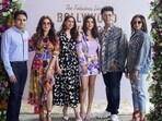 Fabulous Lives of Bollywood Wives stars Neelam Kothari, Bhavana Pandey, Maheep Kapoor and Seema Sajdeh with Karan Johar.