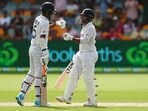 Washington Sundar (L) and Shardul Thakur during their partnership. Washington Sundar (L) and Shardul Thakur during their partnership.