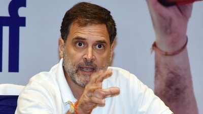 Leader of Opposition in Lok Sabha and Congress leader Rahul Gandhi during a press conference for the Jharkhand Assembly Elections, in Ranchi on Monday. (ANI Photo) (Somnath Sen) Leader of Opposition in Lok Sabha and Congress leader Rahul Gandhi during a press conference for the Jharkhand Assembly Elections, in Ranchi on Monday. (ANI Photo) (Somnath Sen)
