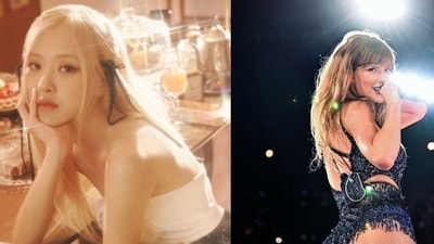 Blackpink's Rosé shared insights from her conversation with Taylor Swift, who advised her on navigating the music industry and offered her phone number for support. (@BLACKPINK/X, @taylorswift/Instagram) Blackpink's Rosé shared insights from her conversation with Taylor Swift, who advised her on navigating the music industry and offered her phone number for support. (@BLACKPINK/X, @taylorswift/Instagram)
