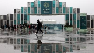 The venue of the United Nations climate change conference COP29, in Baku, Azerbaijan. (REUTERS) The venue of the United Nations climate change conference COP29, in Baku, Azerbaijan. (REUTERS)