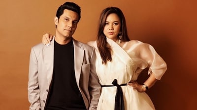 Randeep Hooda with wife, actor Lin Laishram