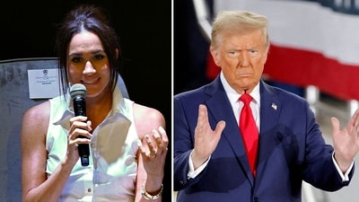 Meghan Markle ‘might want to leave America’ as she ‘really viscerally disliked’ Donald Trump: expert (Photo by Raul ARBOLEDA / AFP, REUTERS/Jonathan Drake/File Photo) Meghan Markle ‘might want to leave America’ as she ‘really viscerally disliked’ Donald Trump: expert (Photo by Raul ARBOLEDA / AFP, REUTERS/Jonathan Drake/File Photo)
