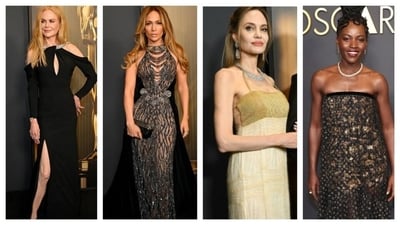 A-lister Hollywood celebrities attended at the Governor's Awards at Dolby Theatre in California on Sunday night. All the actors served evening glam adding to the dazzling night. Here are some best-dressed celebs of the night. (Instagram/@justjared) A-lister Hollywood celebrities attended at the Governor's Awards at Dolby Theatre in California on Sunday night. All the actors served evening glam adding to the dazzling night. Here are some best-dressed celebs of the night. (Instagram/@justjared)