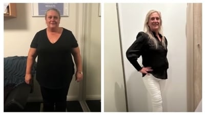 Vicky Vukadin's before and after weight loss pictures show her massive tranformation. (Instagram) Vicky Vukadin's before and after weight loss pictures show her massive tranformation. (Instagram)