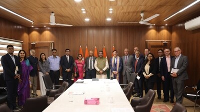 Pradhan, in a post on X, said they had good discussions on strengthening academic and research collaborations with premiere Indian HEIs as well as opening up an off-shore campus of JHU in India. (Posted on X by @dpradhanbjp) Pradhan, in a post on X, said they had good discussions on strengthening academic and research collaborations with premiere Indian HEIs as well as opening up an off-shore campus of JHU in India. (Posted on X by @dpradhanbjp)