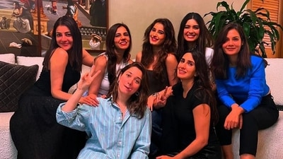 Tamannaah Bhatia shared a fun group picture with her girlfriends. Tamannaah Bhatia shared a fun group picture with her girlfriends.