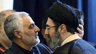 Mojtaba Khamenei (right) will likely succeed his father as Iran's supreme leader (Iran International) Mojtaba Khamenei (right) will likely succeed his father as Iran's supreme leader (Iran International)